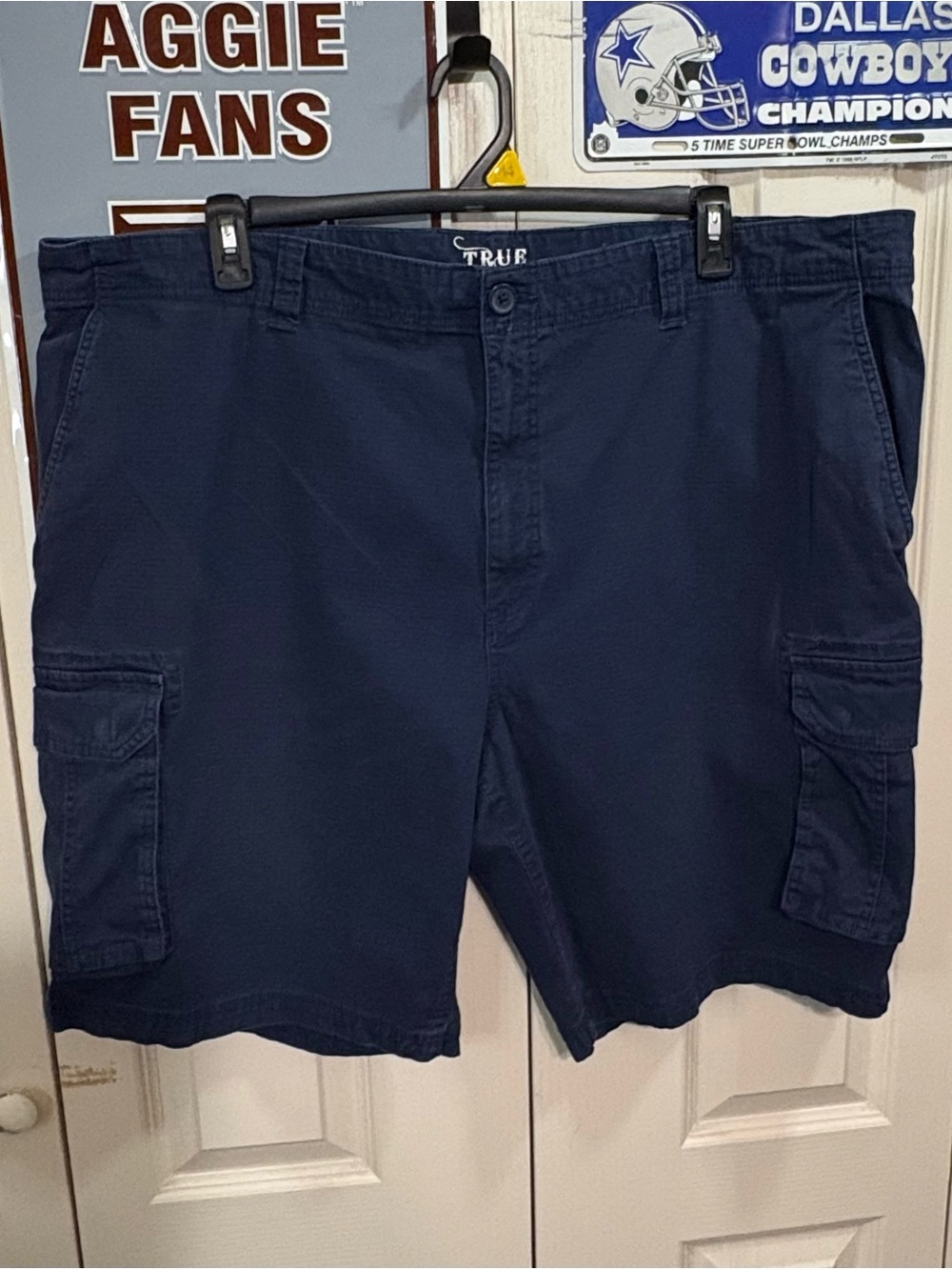 True Nation Navy Cargo Shorts for Men